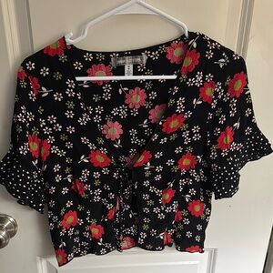 Black Floral Women's Top by Love Tree